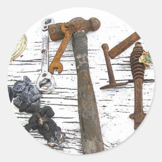 Gereedschap Ronde sticker