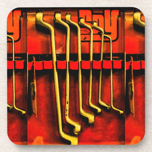 Gereedschap Spanners Garage Bikes Cars Fixing Bier Onderzetter (Voorkant)