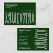 Gereedschap van de handel (Chubby v2) - Donkergroe Visitekaartje (Voorkant / Achterkant)