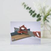 Gereedschap van Handel- Mitre doos met zaag Briefkaart (Staand voorkant)