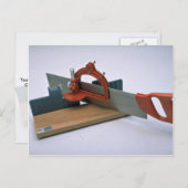 Gereedschap van Handel- Mitre doos met zaag Briefkaart (Voorkant / Achterkant)