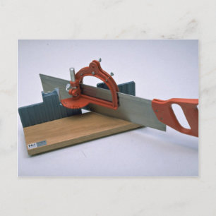 Gereedschap van Handel- Mitre doos met zaag Briefkaart