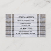 Gereedschap Vernieuwing houten constructie Visitekaartje (Achterkant)