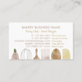 Gereedschap voor bakkerij visitekaartje (Achterkant)