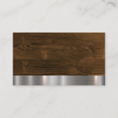 Gereedschap voor bouwvakkers | Houtmetaal Visitekaartje (Achterkant)