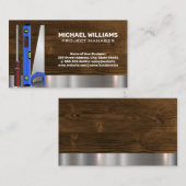 Gereedschap voor bouwvakkers | Houtmetaal Visitekaartje (Voorkant / Achterkant)