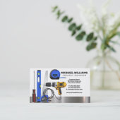 Gereedschap voor bouwvakkers | Projectmanager Visitekaartje (Staand voorkant)