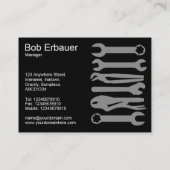 Gereedschap voor de handel (Chubby v2) - Zwart Visitekaartje (Achterkant)