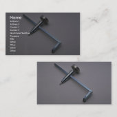 Gereedschap voor de handel — Droog wandcirkelvormi Visitekaartje (Voorkant / Achterkant)