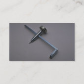 Gereedschap voor de handel — Droog wandcirkelvormi Visitekaartje (Achterkant)