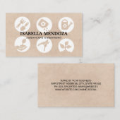 Gereedschap voor de tuin | landschapsarchitectuur visitekaartje (Voorkant / Achterkant)