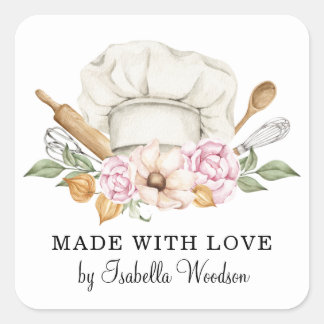 Gereedschap voor gebak van het handelsproduct vierkante sticker