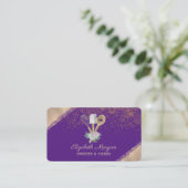 Gereedschap voor gebak Vloerbedekking Gold Confett Visitekaartje (Staand voorkant)