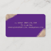 Gereedschap voor gebak Vloerbedekking Gold Confett Visitekaartje (Achterkant)