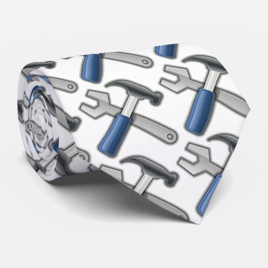 gereedschap voor hamer en moersleutel stropdas (Opgerold)