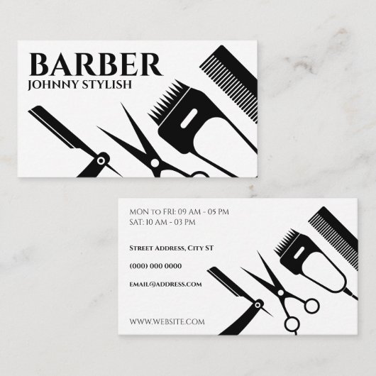 Gereedschap voor het boren vormen visitekaartje (Voorkant / Achterkant)