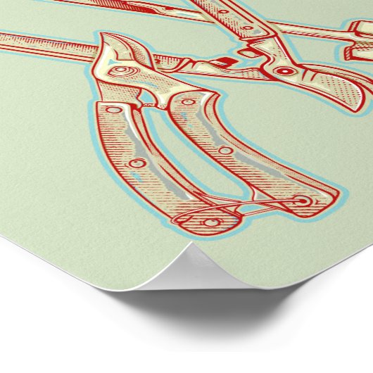 Gereedschap voor het tuinieren poster (Hoek)