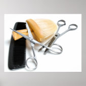Gereedschap voor oude kapper poster (Voorkant)