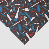 Gereedschap voor timmerwerk, houtbewerking tissuepapier (Detail)