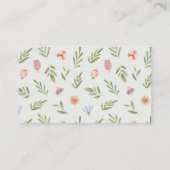 Gereedschap voor tuinbouw Baby shower Diaper Raffl Informatiekaartje (Achterkant)