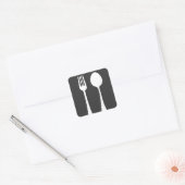 GEREEDSCHAP.. VORK, LEPEL GESCHENKEN VIERKANTE STICKER (Envelop)