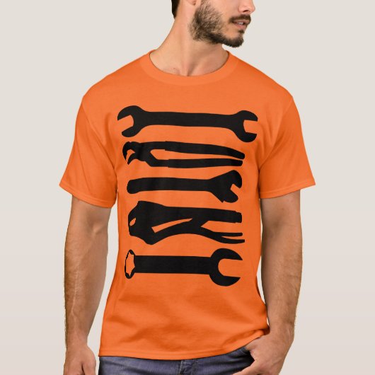 Gereedschap - zwart t-shirt (Voorkant)