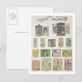 Gereedschappen en gereedschapskisten van een hande briefkaart (Voorkant / Achterkant)