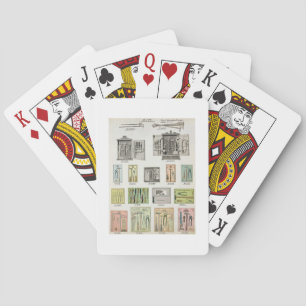 Gereedschappen en gereedschapskisten van een hande pokerkaarten