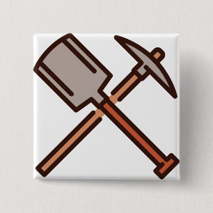 gereedschappen vierkante button 5,1 cm