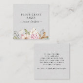 Gereedschappen voor gebak Waterverf Vierkante Visitekaartje (Voorkant / Achterkant)