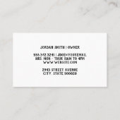 Gereedschappen voor haar en make-up | WATERVERF Visitekaartje (Achterkant)