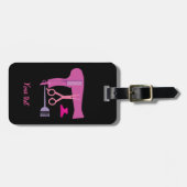 Gereedschappen voor haarstijlen bagagelabel (Voorkant horizontaal)