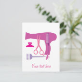 Gereedschappen voor haarstijlen briefkaart (Staand voorkant)