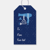 Gereedschappen voor haarstijlen cadeaulabel (Achterkant)