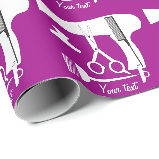 Gereedschappen voor haarstijlen cadeaupapier (Rol Hoek)