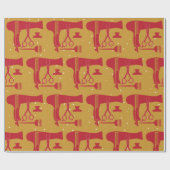 Gereedschappen voor haarstijlen cadeaupapier (Vlak)