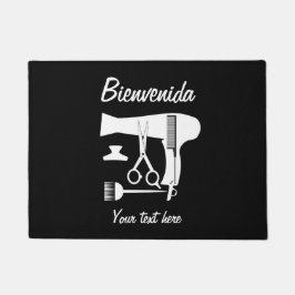 Gereedschappen voor haarstijlen deurmat