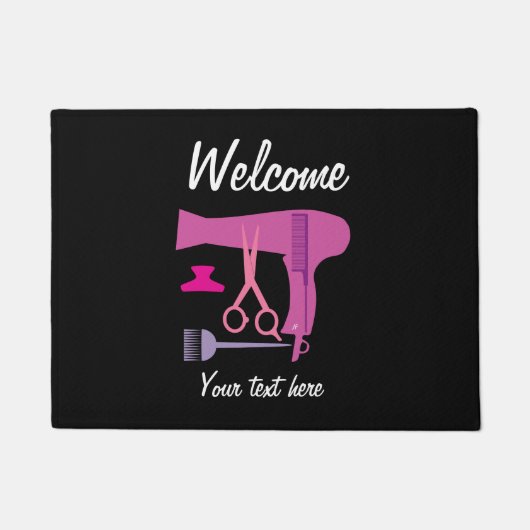 Gereedschappen voor haarstijlen deurmat (Voorkant)