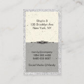 Gereedschappen voor haarstijlen | Fancy glitter Visitekaartje (Achterkant)