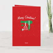 Gereedschappen voor haarstijlen feestdagen kaart (Achterkant)