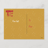 Gereedschappen voor haarstijlen feestdagenkaart (Achterkant)