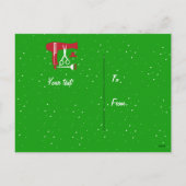 Gereedschappen voor haarstijlen feestdagenkaart (Achterkant)