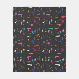 Gereedschappen voor haarstijlen fleece deken