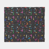 Gereedschappen voor haarstijlen fleece deken (Voorkant (Horizontaal))