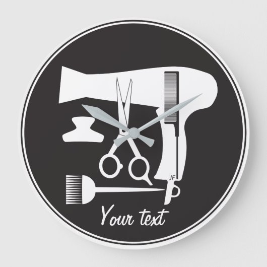 Gereedschappen voor haarstijlen grote klok (Voorkant)