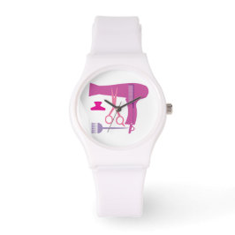 Gereedschappen voor haarstijlen horloge