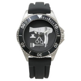 Gereedschappen voor haarstijlen horloge