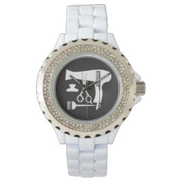 Gereedschappen voor haarstijlen horloge