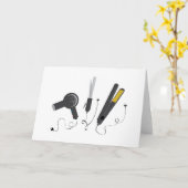 Gereedschappen voor haarstijlen kaart (Gele Bloem)