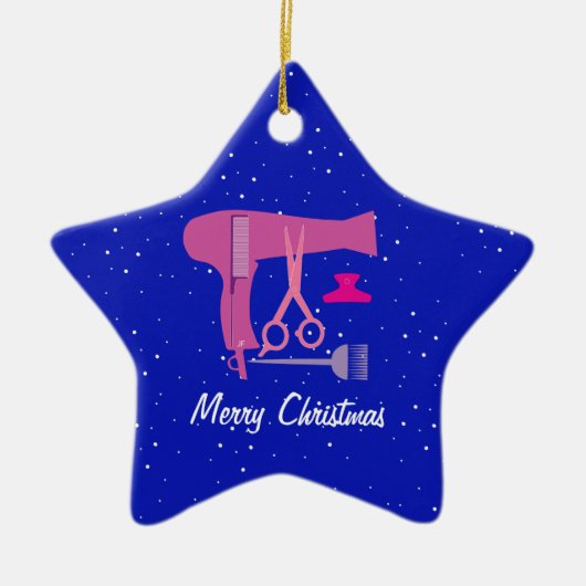 Gereedschappen voor haarstijlen keramisch ornament (Voorkant)